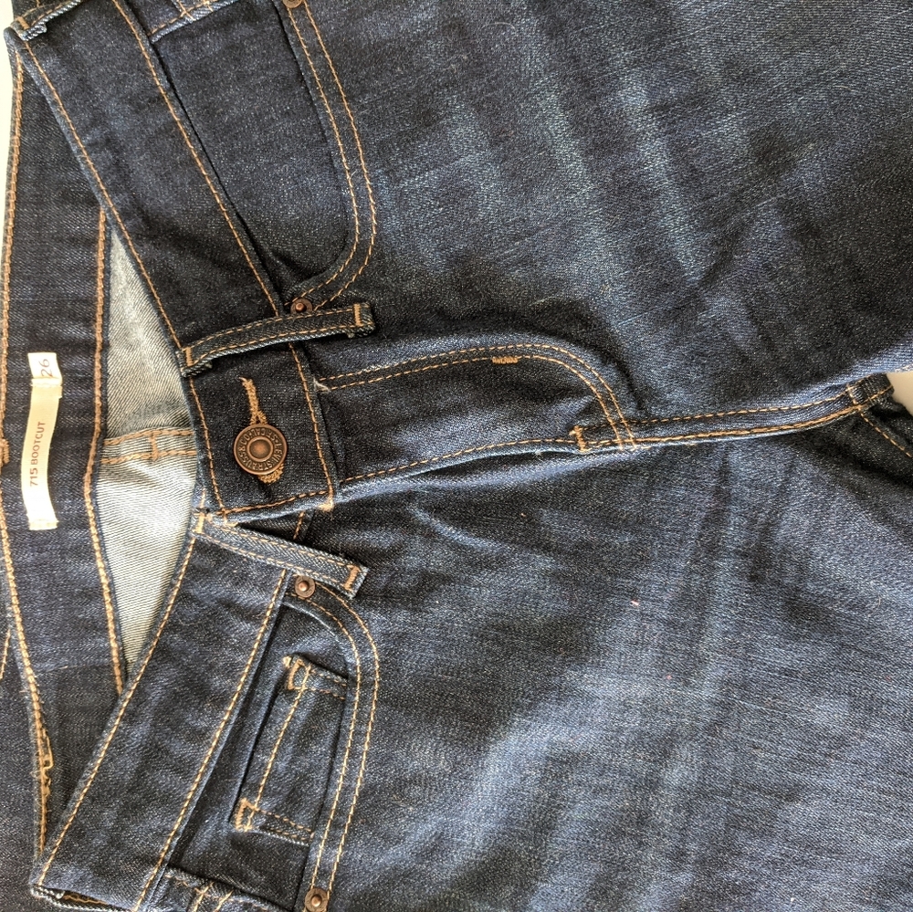 Levi's jeans style #715 boot cut dark denim